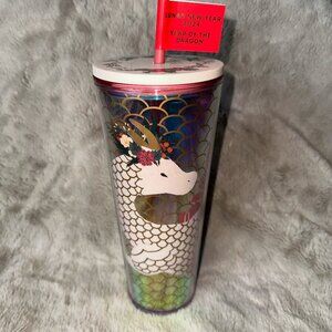 Starbucks Lunar New Year 2024 Dragon Tumbler- Iridescent Venti Cold Cup